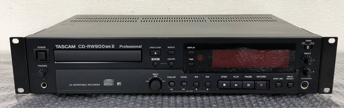 L11453(121)-324/SY13000【名古屋】TASCAM タスカム CD-RW900MKⅡ Professional CD REWRITABLE RECORDER