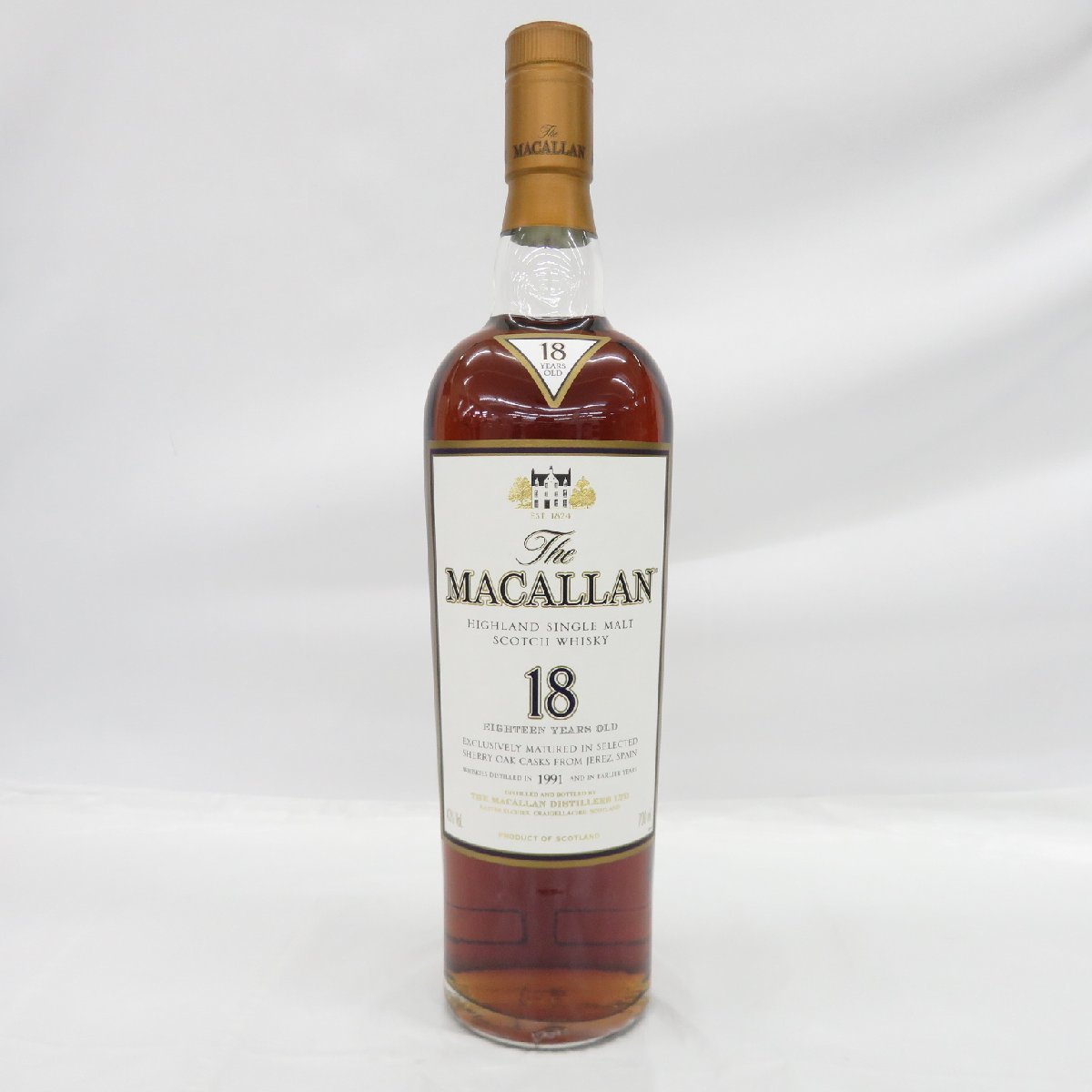 未開栓】The MACALLAN ザ・マッカラン 18年 シェリーオーク 1991