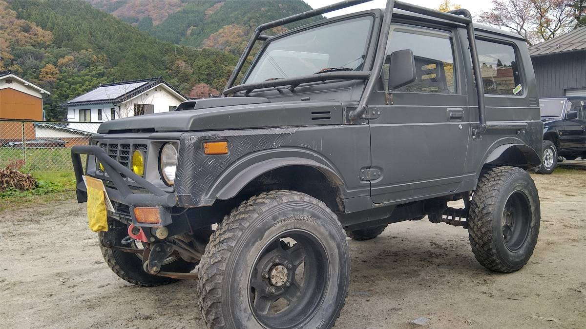 ダウンギア JA11V改ジムニー ステンタコ足 車検あり 本格的なクロカン 