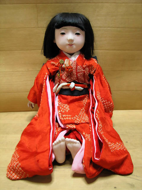 Yahoo!オークション - 女の子 市松人形 「市松人形 着物 光龍斎」の