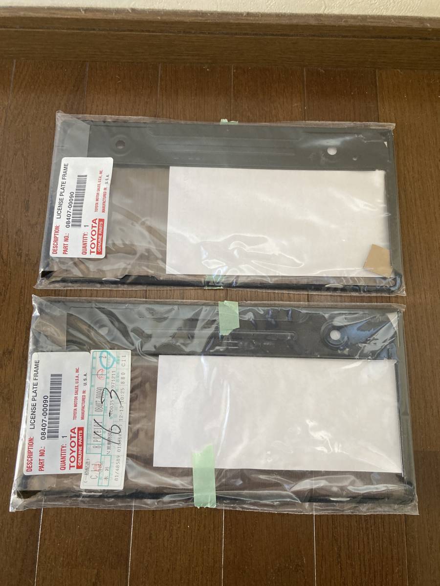 ◇未使用◇トヨタ純正 ナンバーフレーム 当時物 鉄製◇MADE IN ◇未使用◇トヨタ純正 ナンバーフレーム 当時物 鉄製◇MADE IN