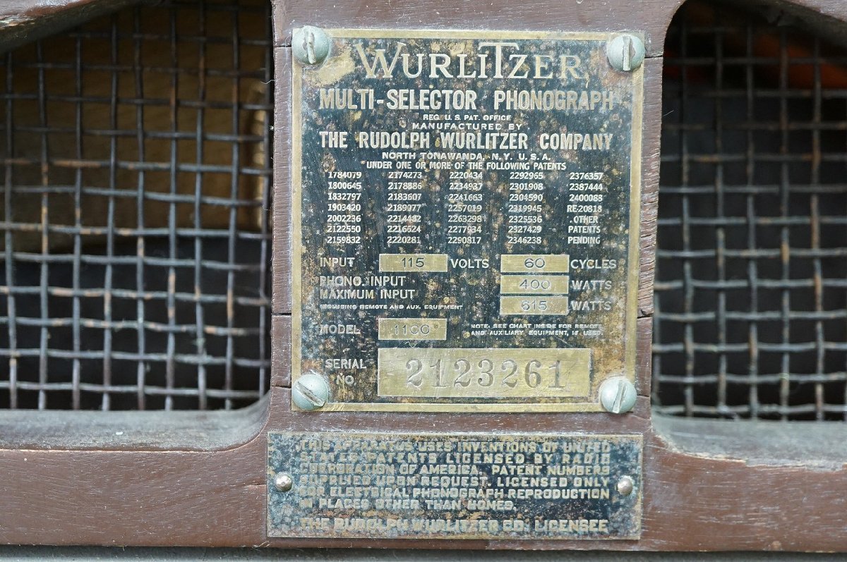 セレクターWURLIZER アンティーク