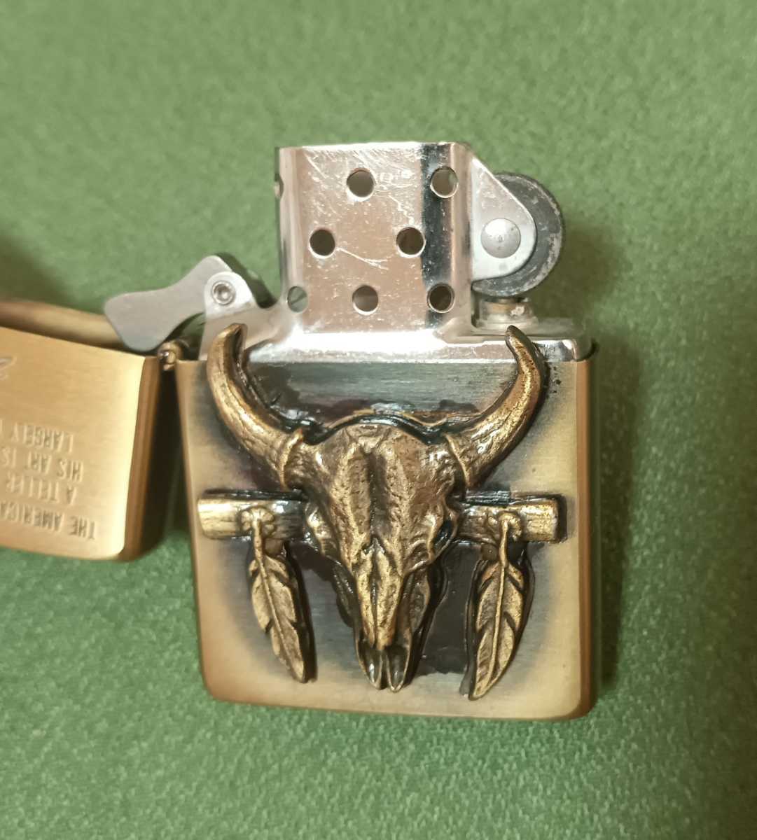 Zippo/ジッポー バッファロー スカル 1992年製 インディアン Zippo/ジッポー バッファロー スカル 1992年製 インディアン