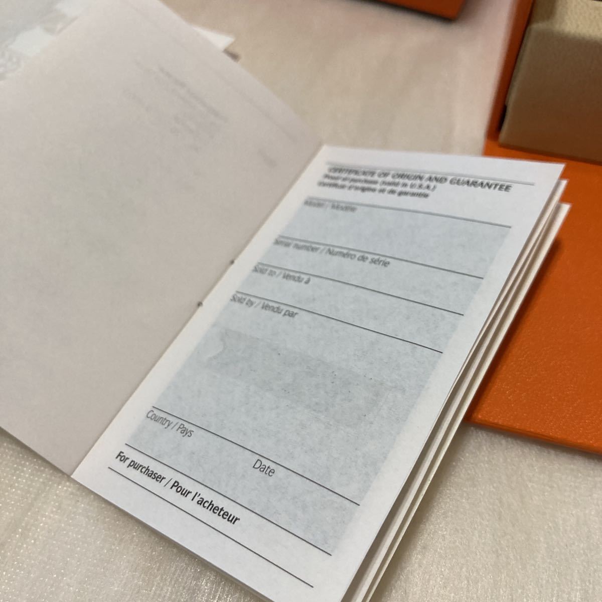 エルメス HERMES 時計 空箱 時計ケース Box 空き箱 箱 腕時計 ウォッチ