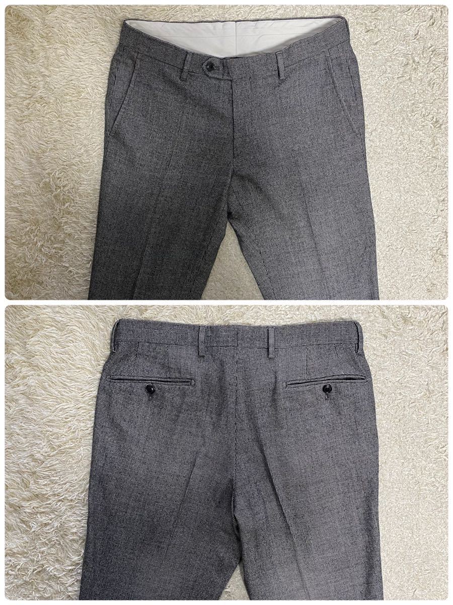 GREEN LABEL RELAXING 定価5万円位　フランネルスーツ　M位 label 定価5万円◇green relaxing◇ウールセットアップスーツ ネイビー BEAMS リラクシングのメンズの