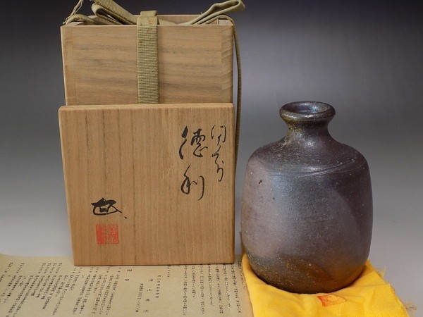 人気SALE，高品質 uz67 備前焼 県重要無形文化財 浦上善次 徳利 師：西村春湖(酒器)｜売買されたオークション情報、yahooの商品情報をアーカイブ公開 - オークファン 備前