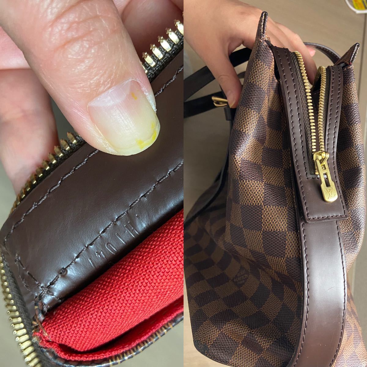 本物 ルイヴィトン LOUIS VUITTON LV チェルシー ダミエ エベヌ