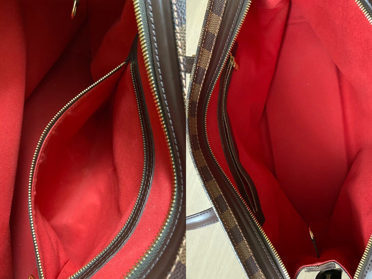 本物 ルイヴィトン LOUIS VUITTON LV チェルシー ダミエ エベヌ 
