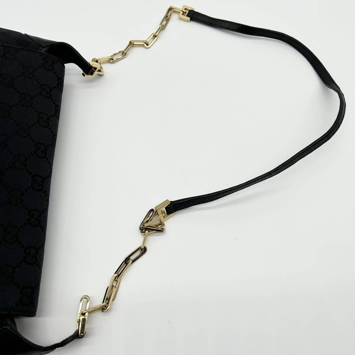 1円【極美品】GUCCI グッチ キャンバス ゴールドタイガーヘッド GG柄