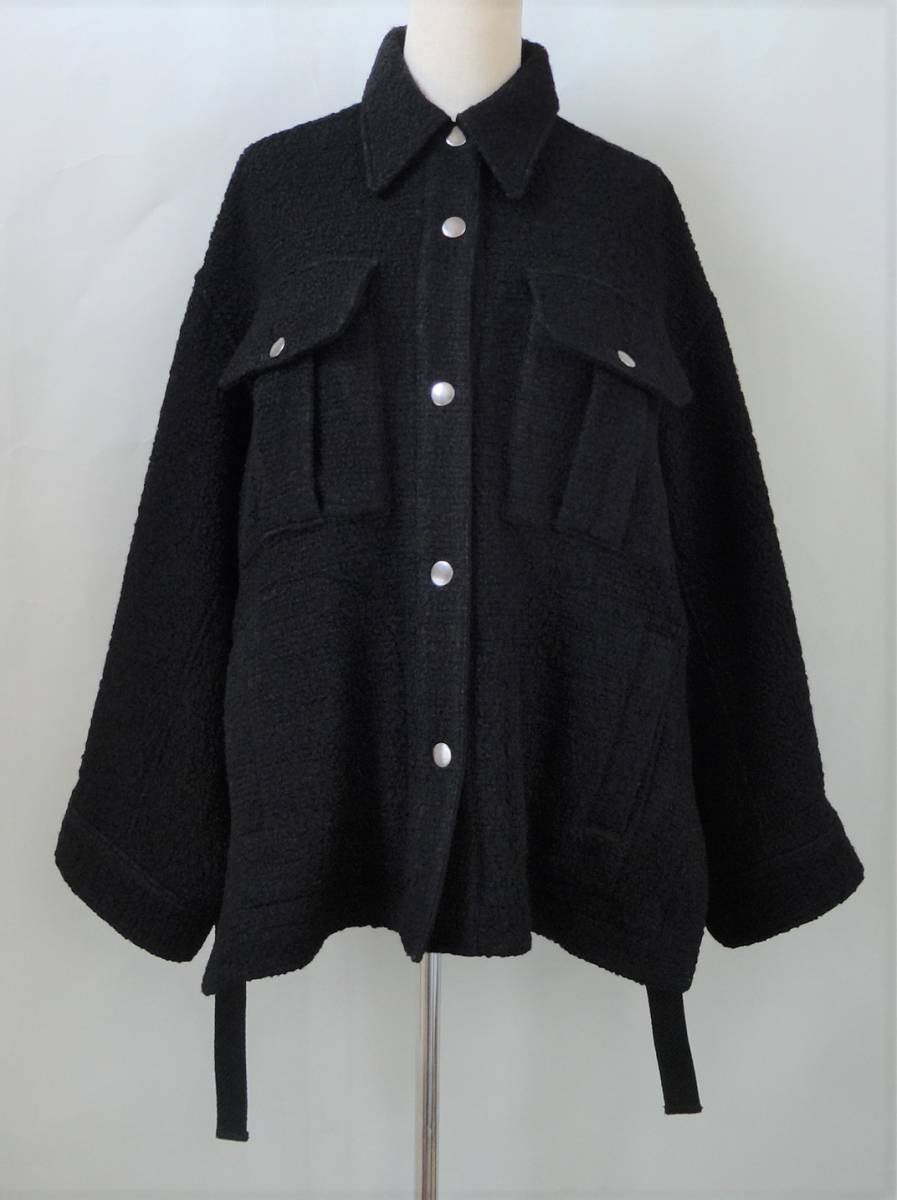 muller of yoshiokubo （ミュラーオブヨシオクボ）　レディース・ショート丈コート　ブラック　Z_10