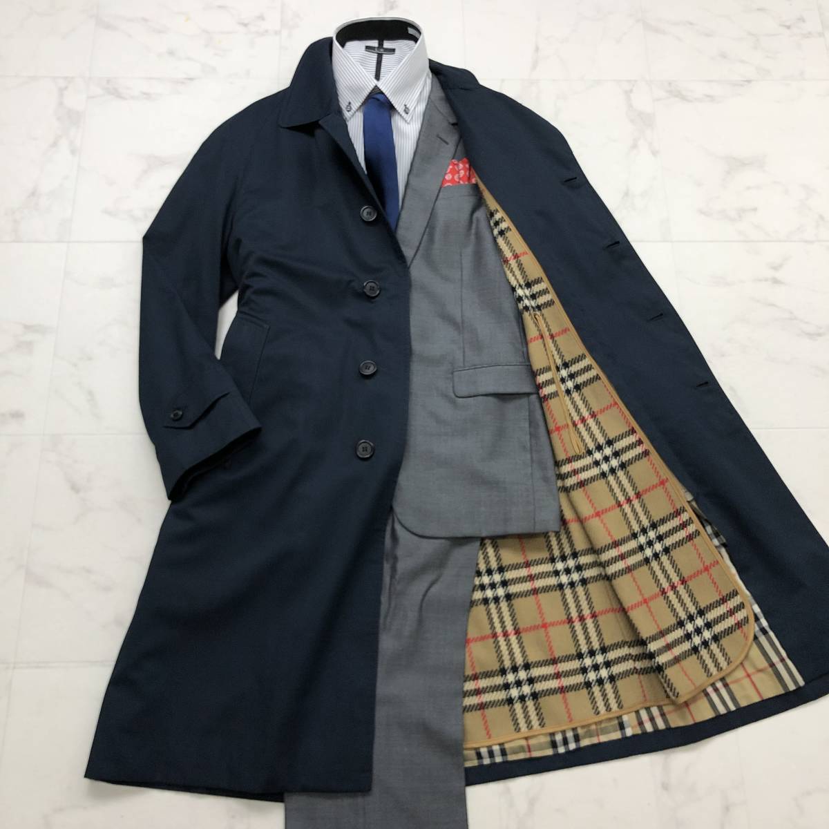 メンズ バーバリー ダウンライナー ジャケット コート ノバチェック