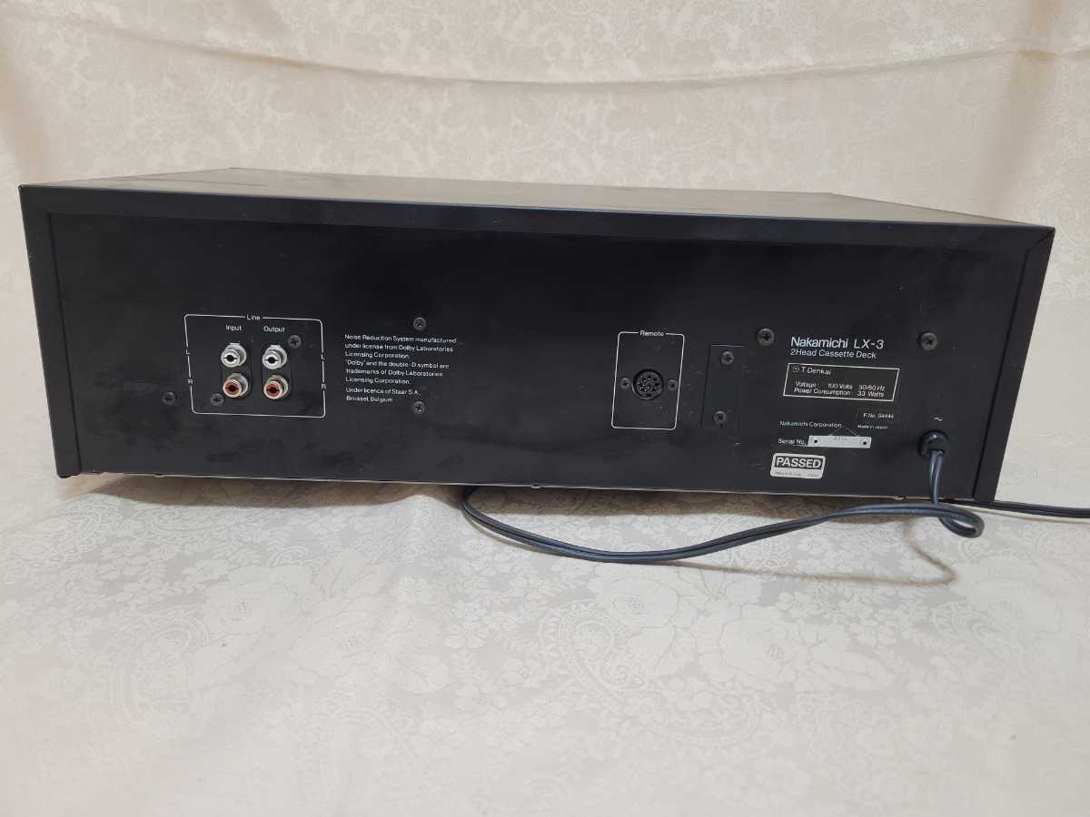ナカミチLX-3 カセットデッキ【ジャンク品】 Nakamichi カセットデッキ ナカミチ LX-3 LX-3 Nakamichi カセット