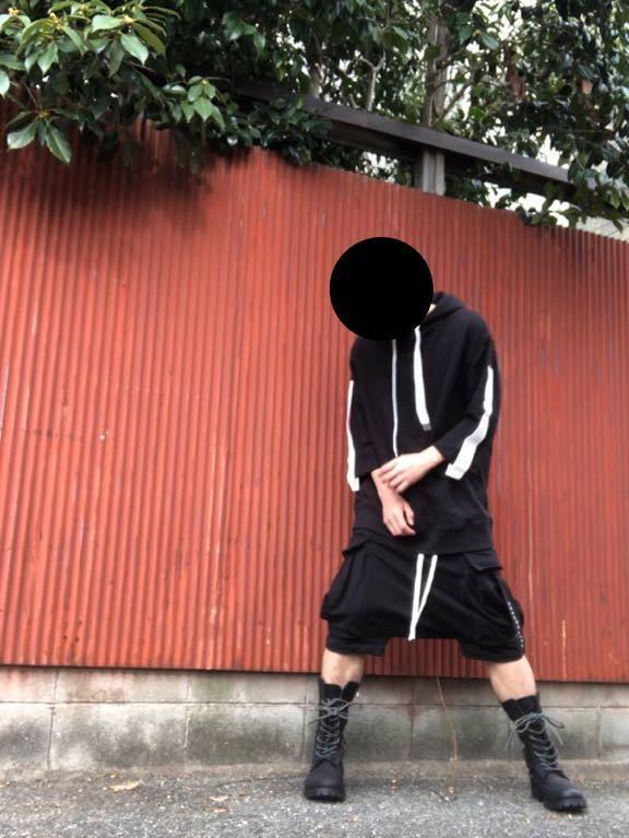 新品未使用 DEFORMATER. HANGING DROP CROTCH CARGO SHORTS 