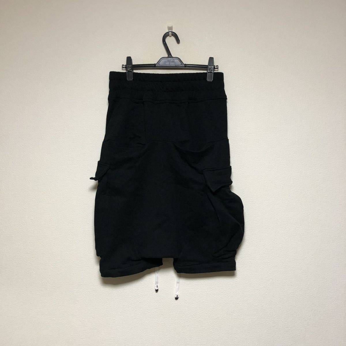新品未使用 DEFORMATER. HANGING DROP CROTCH CARGO SHORTS 