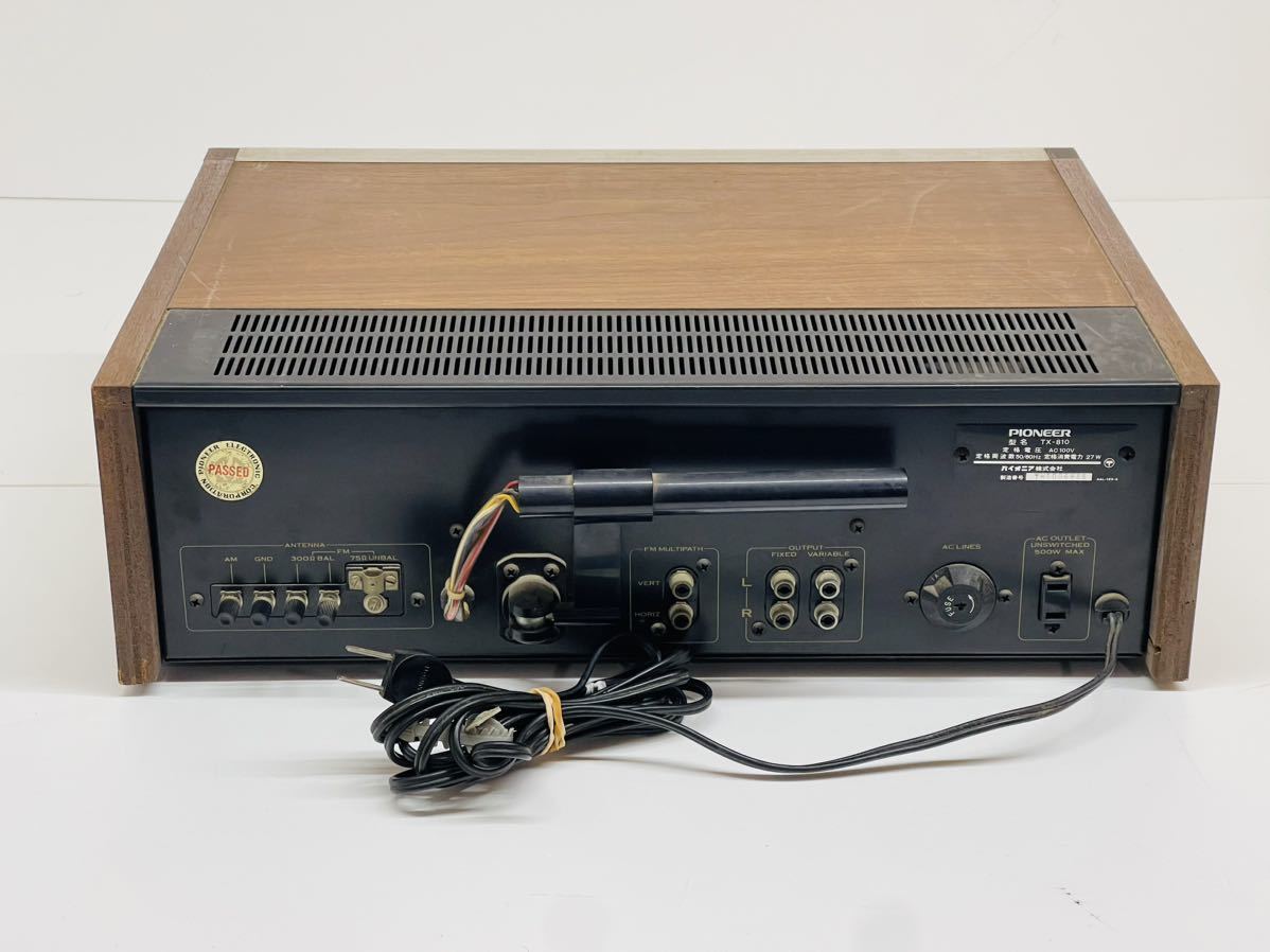 ☆PIONEER TX-810 パイオニア ステレオチューナー 通電OK ジャンク品