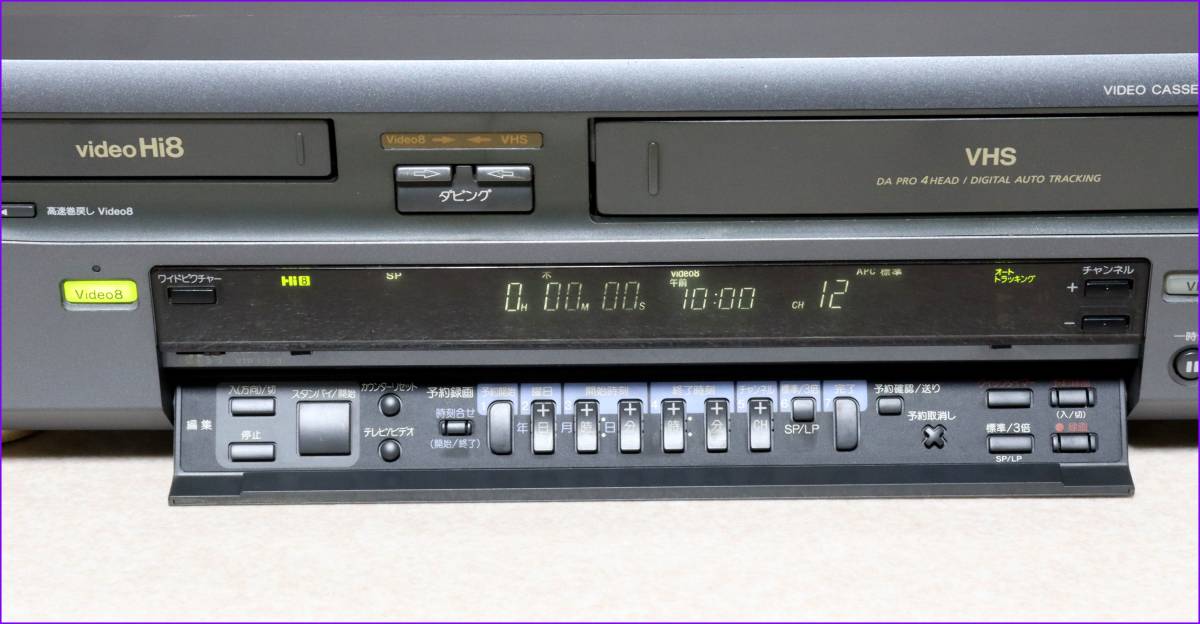 SONY Wデッキ WV-H3 CD版説保証付完動品 Hi8&frasl;VHS ソニー Hi8 ビデオデッキ Hi8+VHSデッキ、ハイファイ対応 WV-ST1☆So-1 W-VTR Hi8&frasl;S-VHS ☆SONY WV-H6 ダブルデッキ WV-SW1
