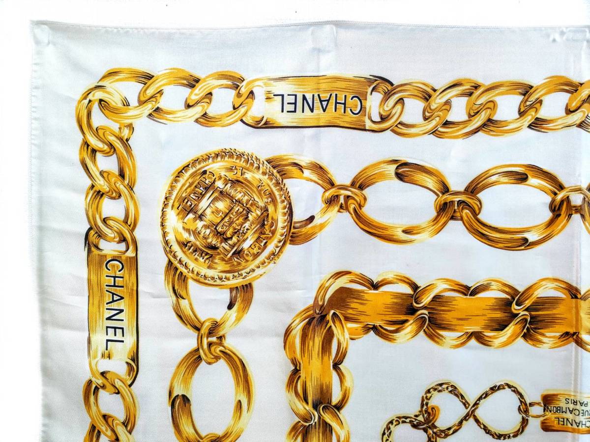 1000円～ 売り切り】 CHANEL シャネル ココマーク チェーン柄 大判