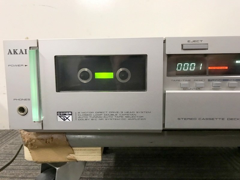 ジャンク品】AKAI GX-F71 カセットデッキ 赤井電機 アカイ S0972 AKAI