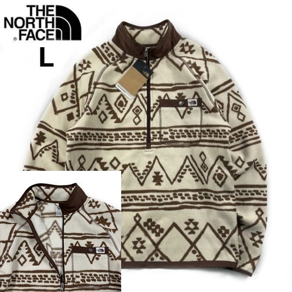 1円 売切 正規 THE NORTH FACE PRINTED GORDON LYONS 1/4ZIP フリース US限定 茶タグ ハーフジップ L ベージュ 総柄 181024-50(フリース)｜売買されたオークション情報、yahooの商品情報をアーカイブ公開 - オー 男性用