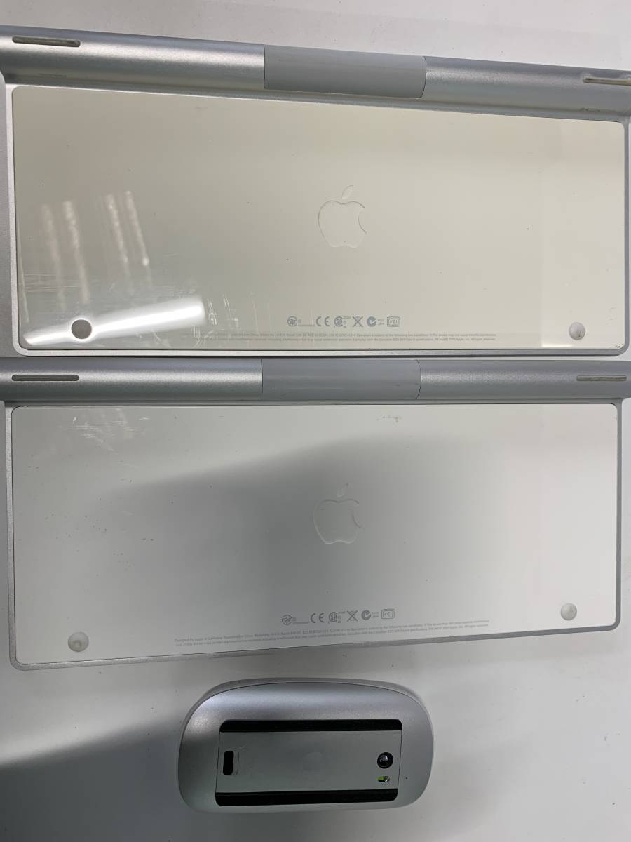 Ay210◆Apple アップル◆ワイヤレスキーボード A1314+マジックマウス A1296 ワイヤレス PC/パソコン 3点セット Keyboard Magic ：アップル、新デザインの「Apple (アップル) Apple #無線