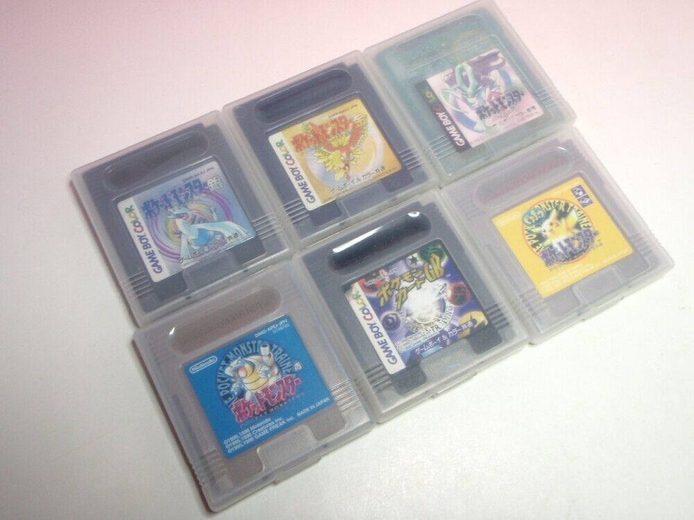 中古 GB GBC ポケモン 6個セット 青 黄 金 銀 クリスタル GB GAMEBOY 