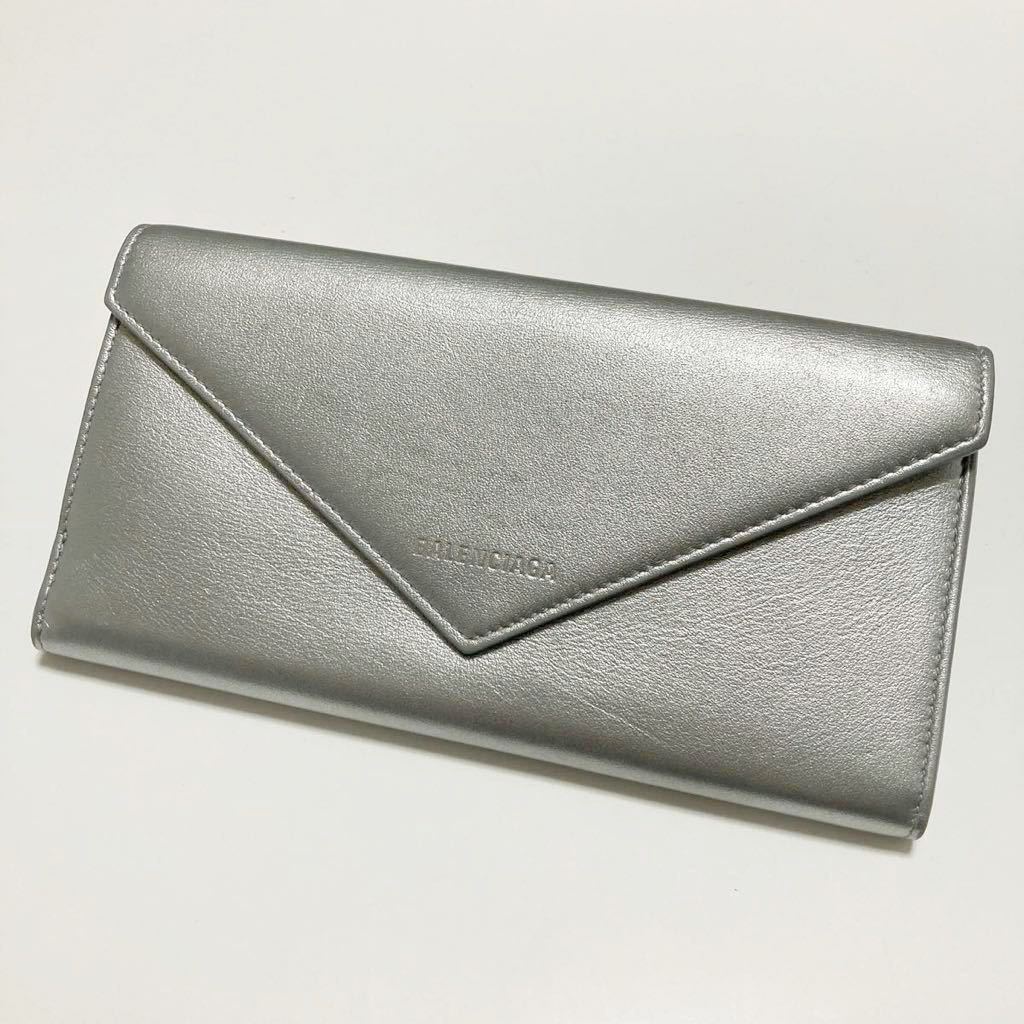BALENCIAGA バレンシアガ 長財布 499207 フラップ ペーパー 二つ折り