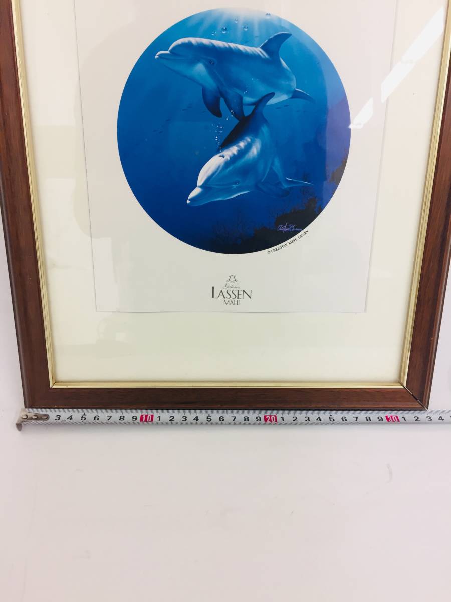 2474】ラッセン FRIENDS 額入り 印刷 絵画 イラスト LASSEN(絵画 