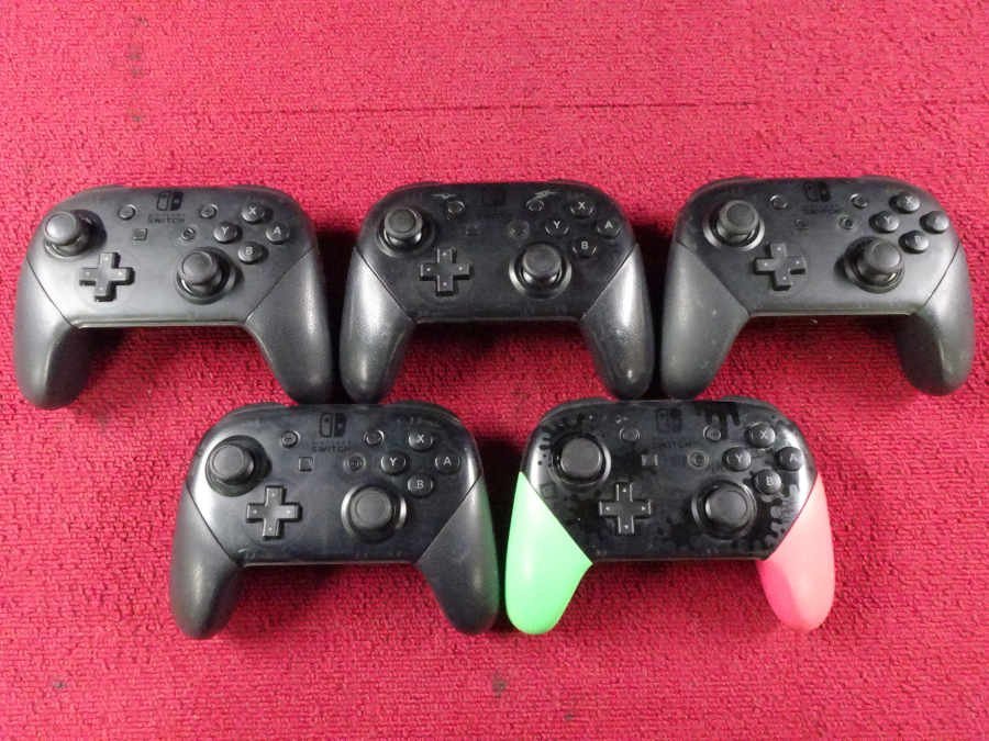 人気，SALE NINTENDO ニンテンドースイッチ Proコントローラー 5個セット ジャンク品 GH(ニンテンドースイッチアクセサリー)｜売買されたオークション情報、yahooの商品情報をアーカイブ公開 - オークファ ニンテンドースイッチアクセサリー
