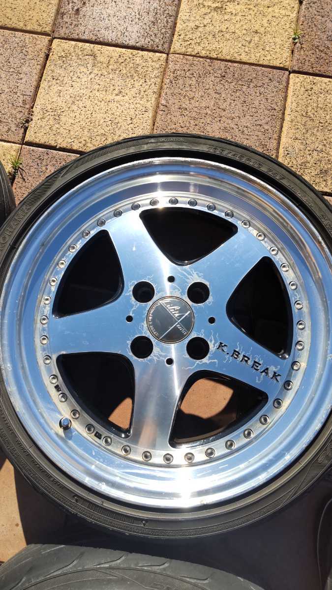 K.BREAK アルミホイール 16インチ PCD100 軽自動車 即発送 k.break☆K.BREAK☆16インチ☆ケイブレーク☆軽自動車☆希少☆4