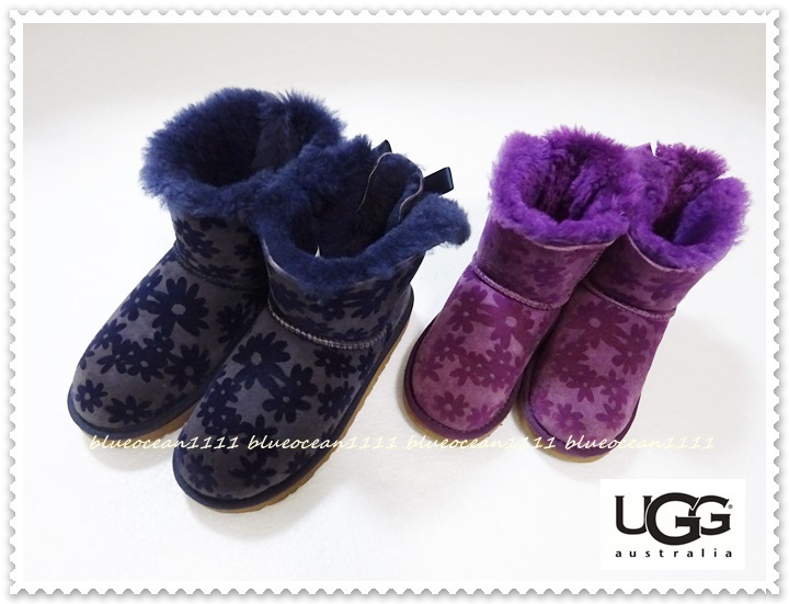 大人もOK 国内未発売【UGG/アグキッズ】ミニベイリーボウ フラワーズ  