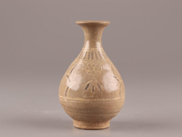古美術 朝鮮古陶磁器 高麗青磁 白黒象嵌 徳利 時代物 極上品 初だし品