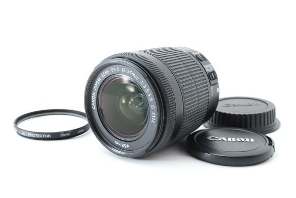 ☆極美品☆ CANON キヤノン ZOOM LENS EF-S 18-55mm F3.5-5.6 IS STM