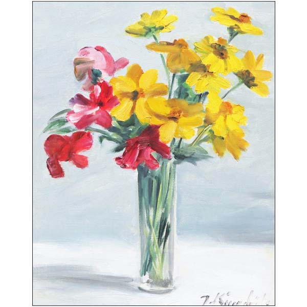 バラの花 油彩画 ・木下孝則画伯作 絵画館 人気作家・木下孝則 油絵6号