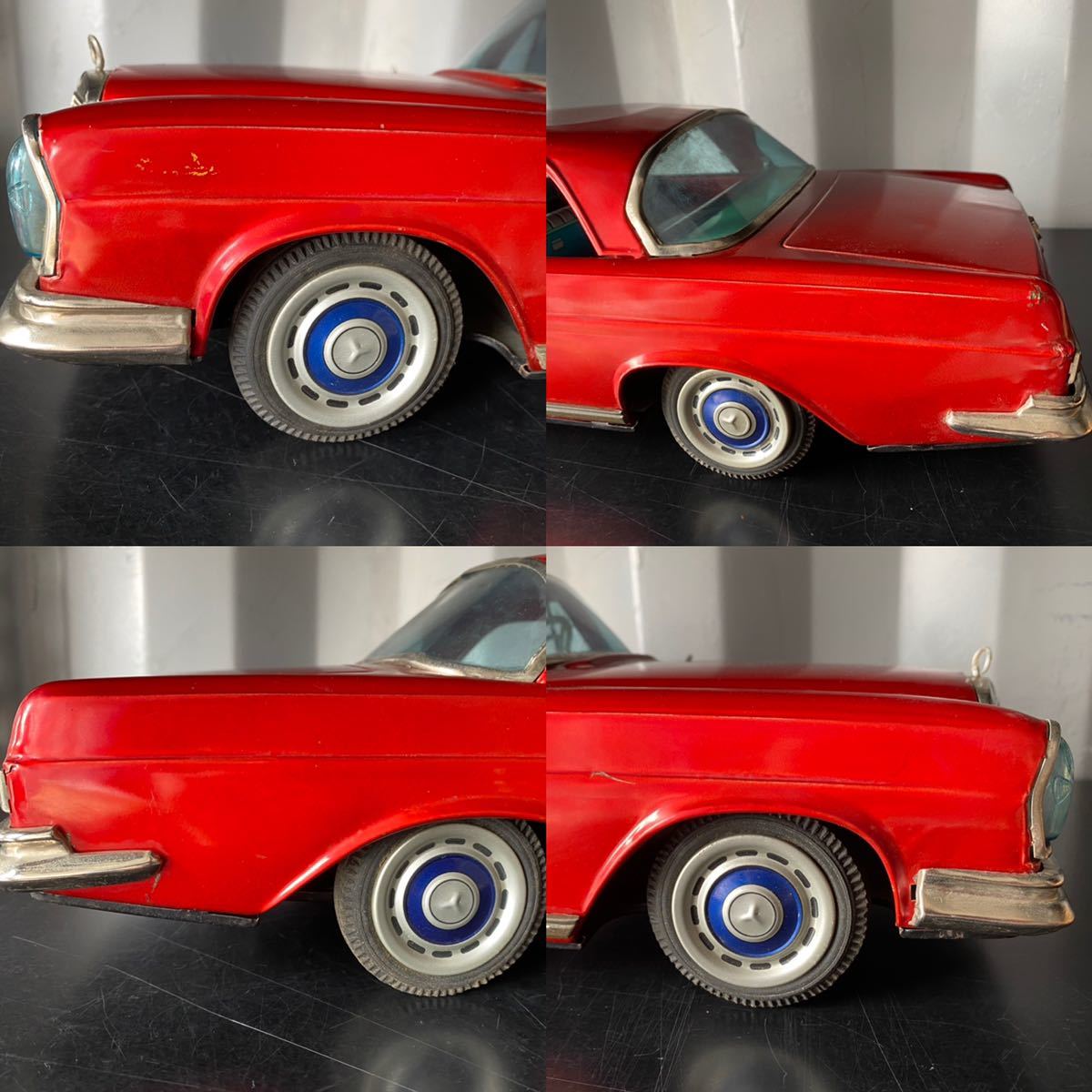 【希少】ヨネザワ メルセデスベンツ セダンカー ブリキ モデルカー 昭和レトロ 米澤玩具 ブリキ MERCEDES Yahoo!オークション ヨネザワ ベンツ 当時物