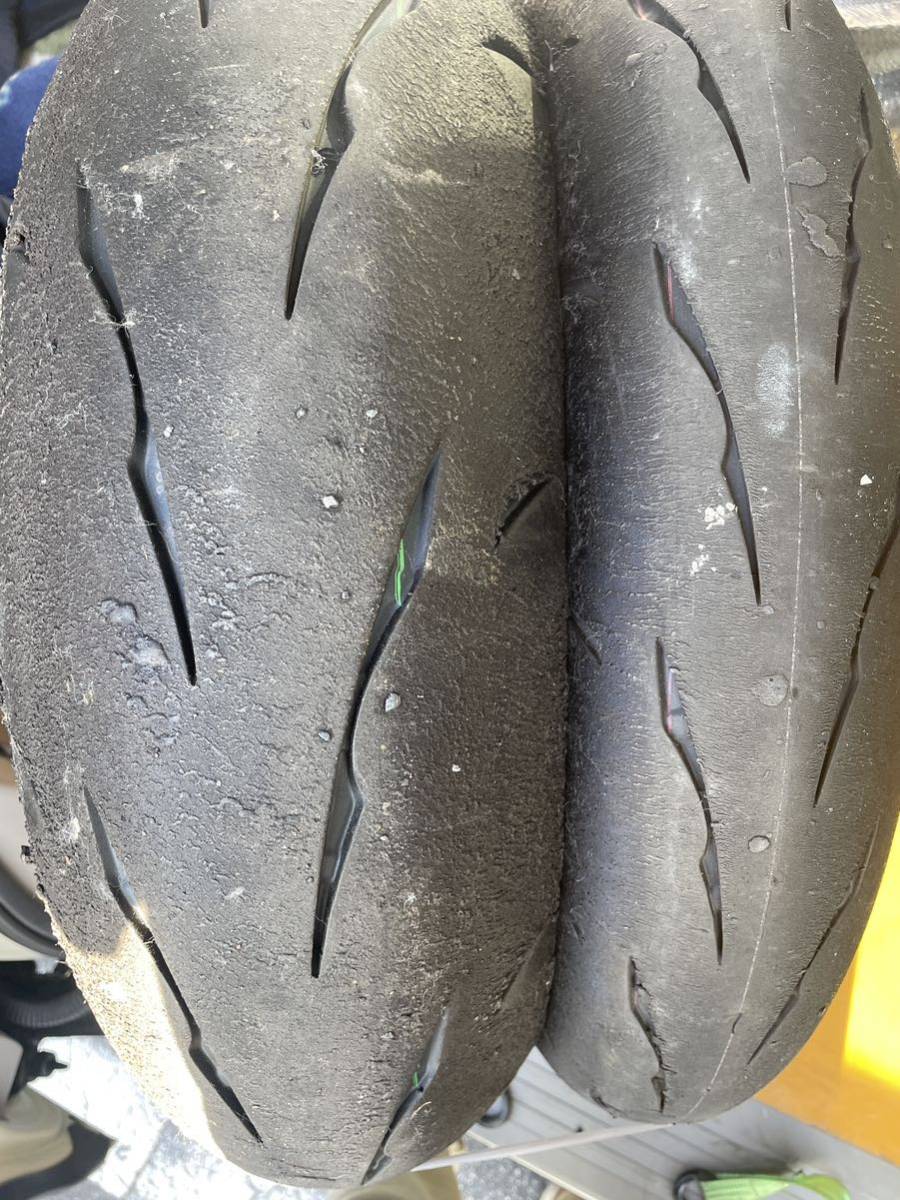 ブリヂストン バトラックス R11 120/180 バリ山 前後セット 検)YZF-R6