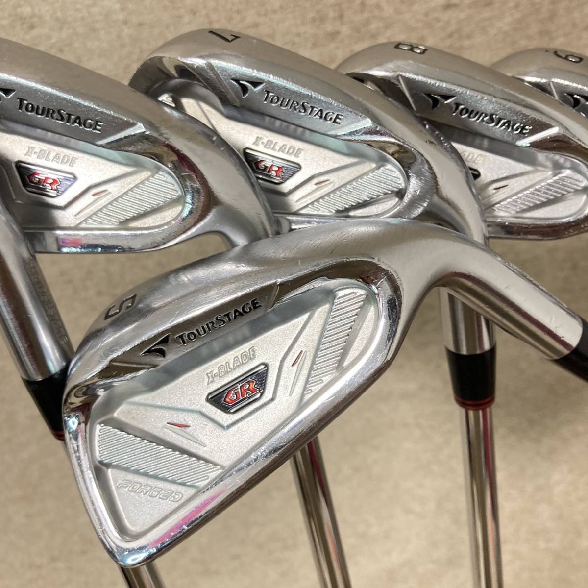 ツアーステージ TourStage X-BLADE GR FORGED アイアンセット 5.6.7.8