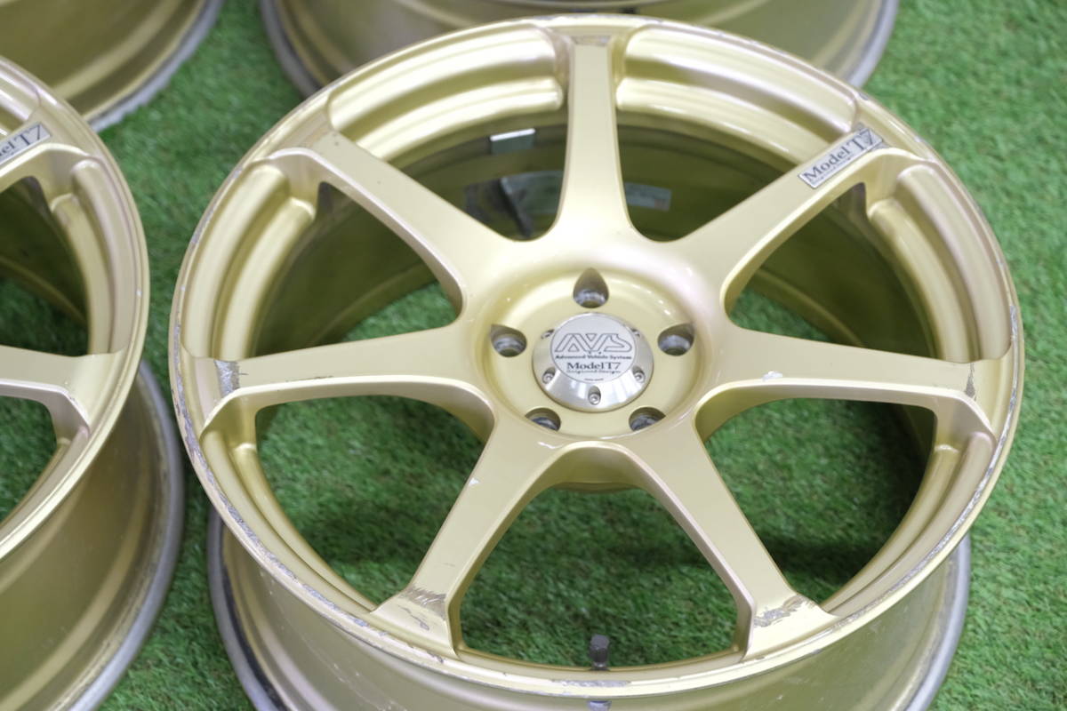 1円〜大人気＞ヨコハマ AVS Model T7(モデルT7) 17in 7.5J+45 PCD100
