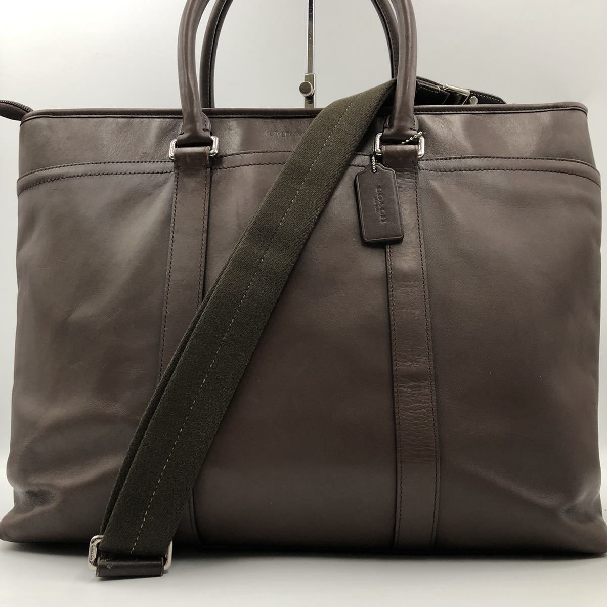1円【極上品】COACH コーチ ビジネスバッグ ブリーフケース 2way