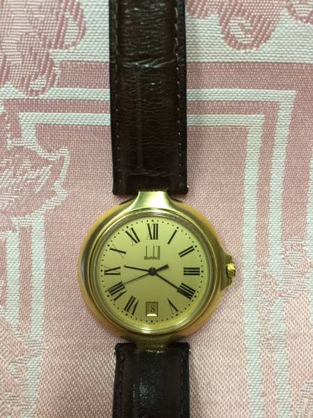 ☆ダンヒル ミレニアム クォーツ 37mm文字盤ケースともGold☆