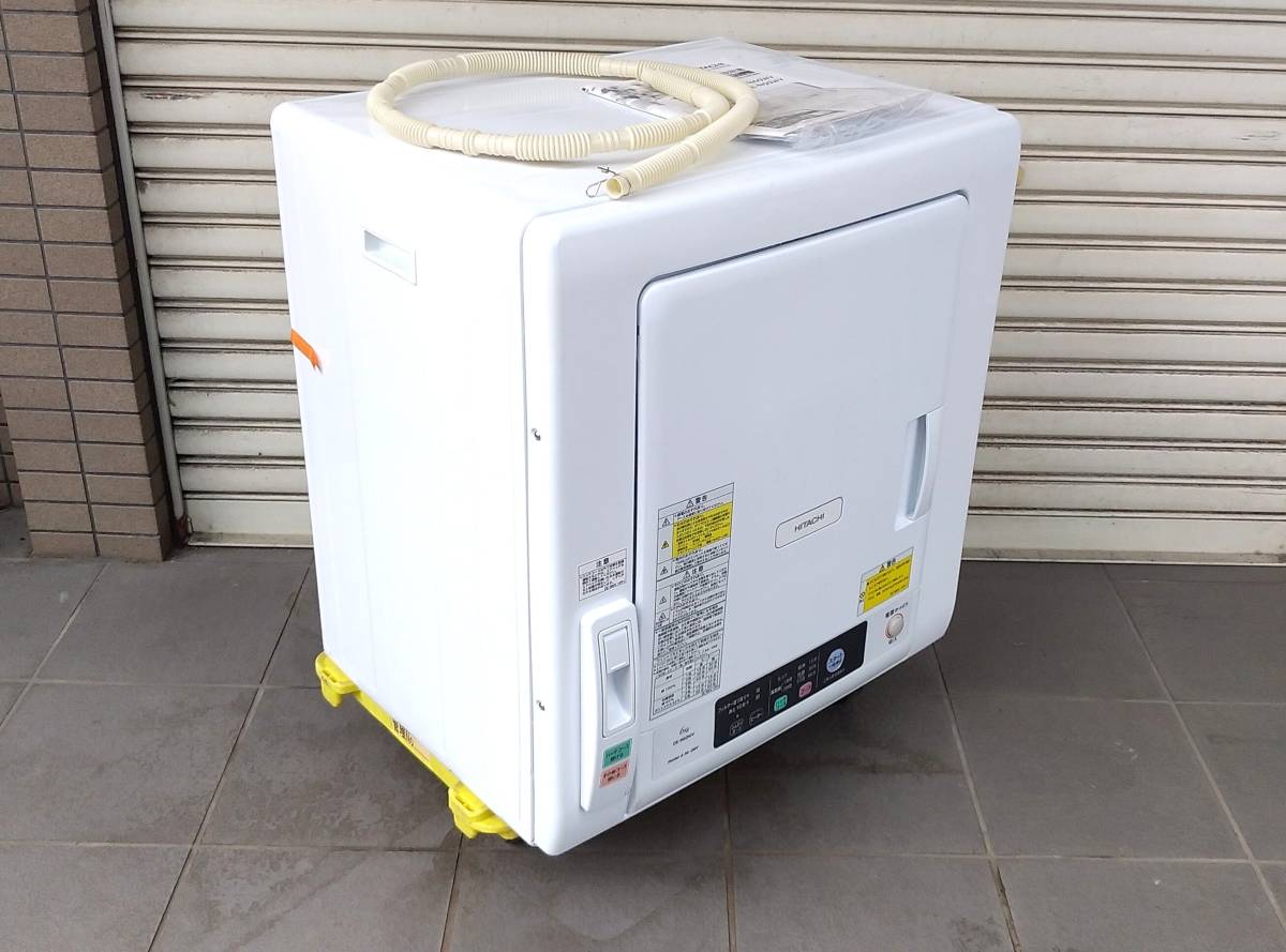 RC69◇日立◇22年製 未使用 展示品 ヘコミ有 衣類乾燥機 DE-N60WV 6.0 