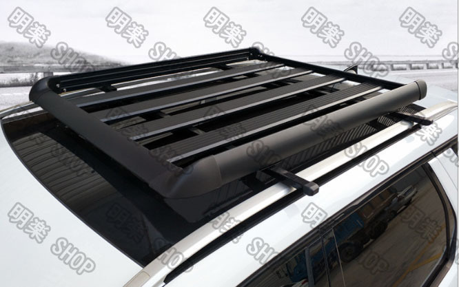 ルーフラックアルミ 160 サイズ 黒　ホールドネットセット