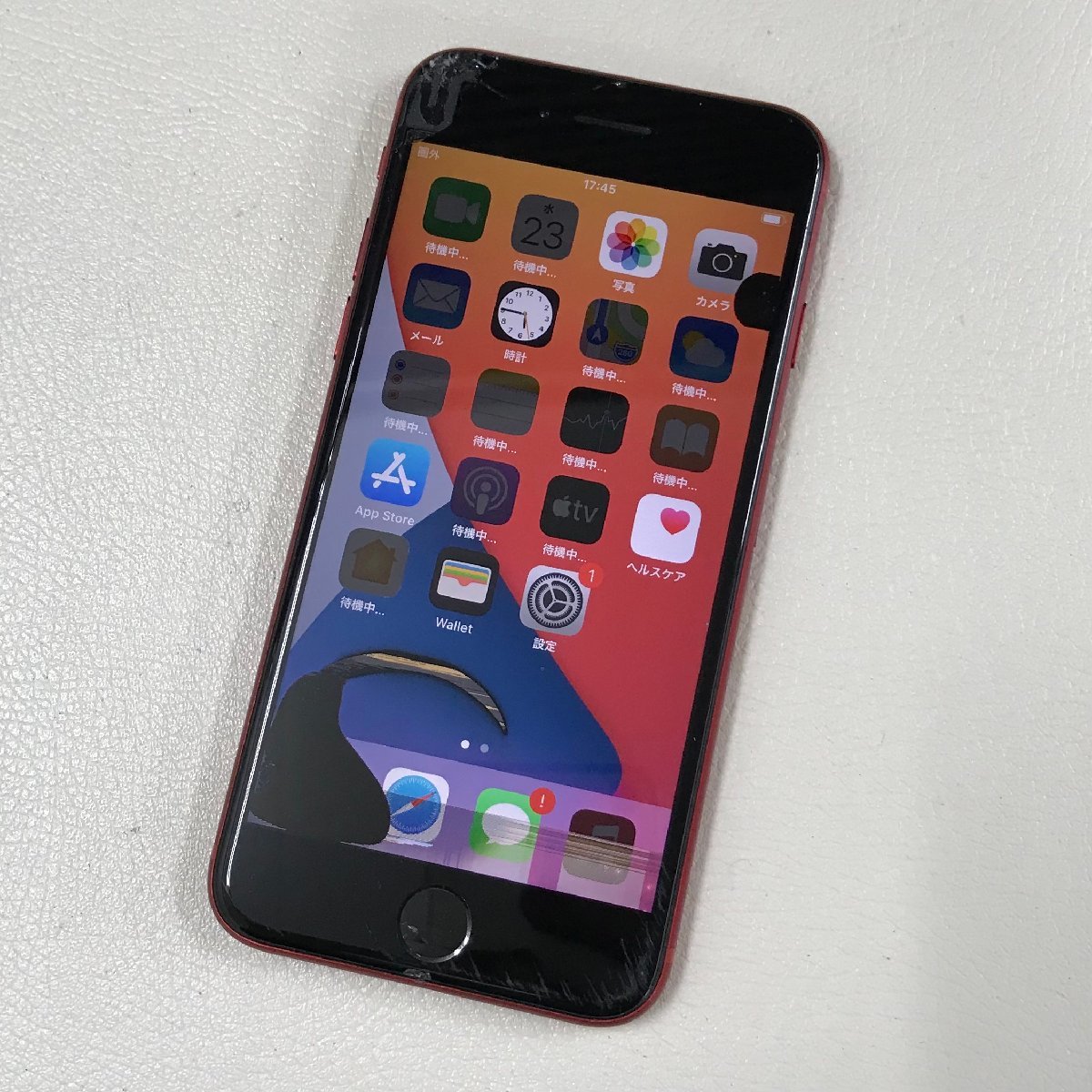 64GB iPhone 0 softbank -SP850- ☆ジャンク&frasl;割れ&frasl;品☆ ☆ジャンク/割れ/中古品☆au iPhone 8 64GB MRRY2J/A Red レッド SIMロック解除済み 〇判定