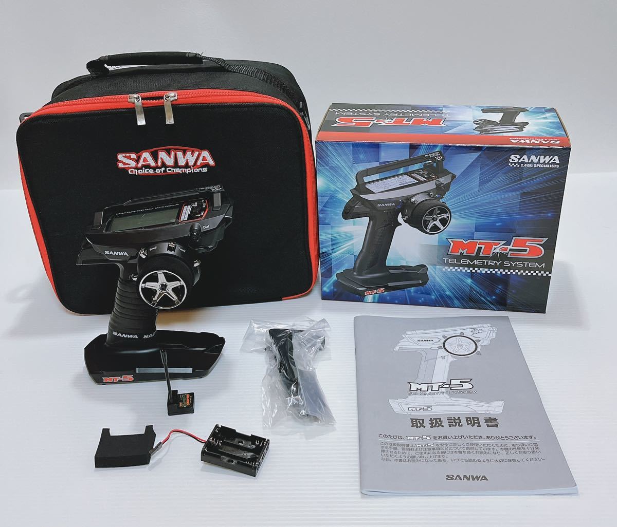 サンワ MT-5 RX-493i/PCセット リポバッテリー＆プロポバック付き
