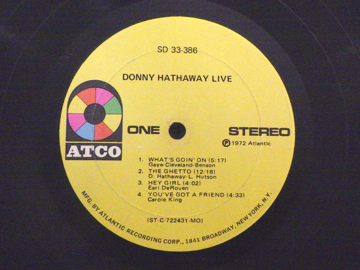 帯 国内盤 ダニー・ハサウェイ ⁄ イン・パフォーマンス LP レコード