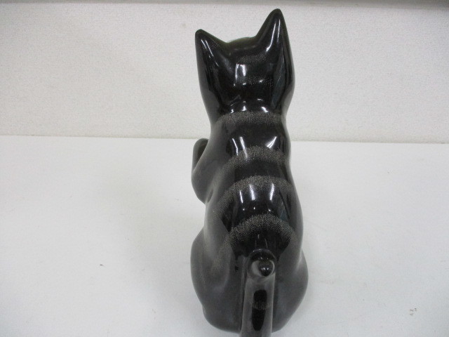 猫 御影石 石像 石彫 置物 オブジェ 詳細不明 保管品 激安1円スタート