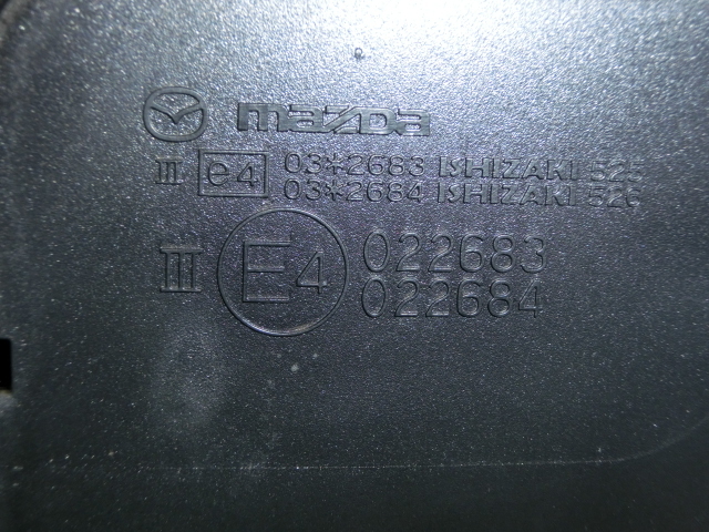 マツダ アクセラ BL 純正ドアミラー 新車外し品 W16 ブラック 左右_5