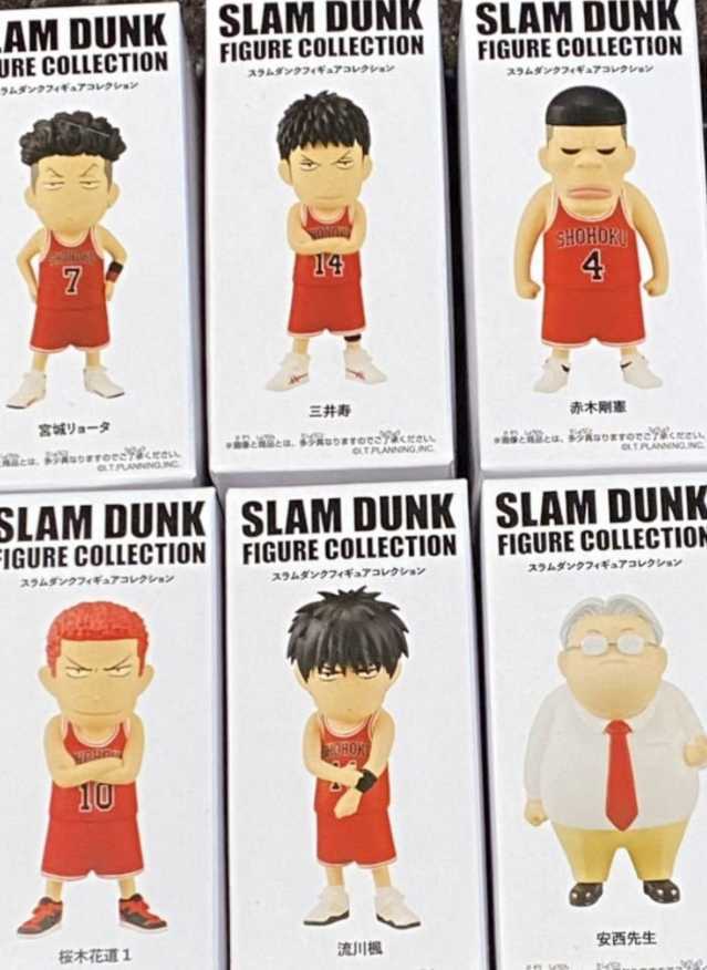 スラムダンク フィギュアコレクション 6種類 花道 流川 リョータ ゴリ 三井 ワールドコレクタブルフィギュア