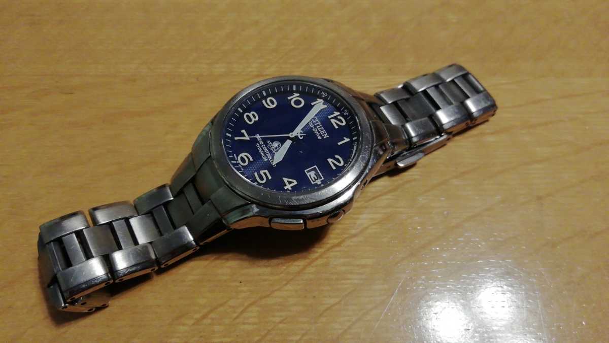 ◇シチズン エコドライブ アテッサ 電波ソーラー TITANIUM W.R.10BAR 