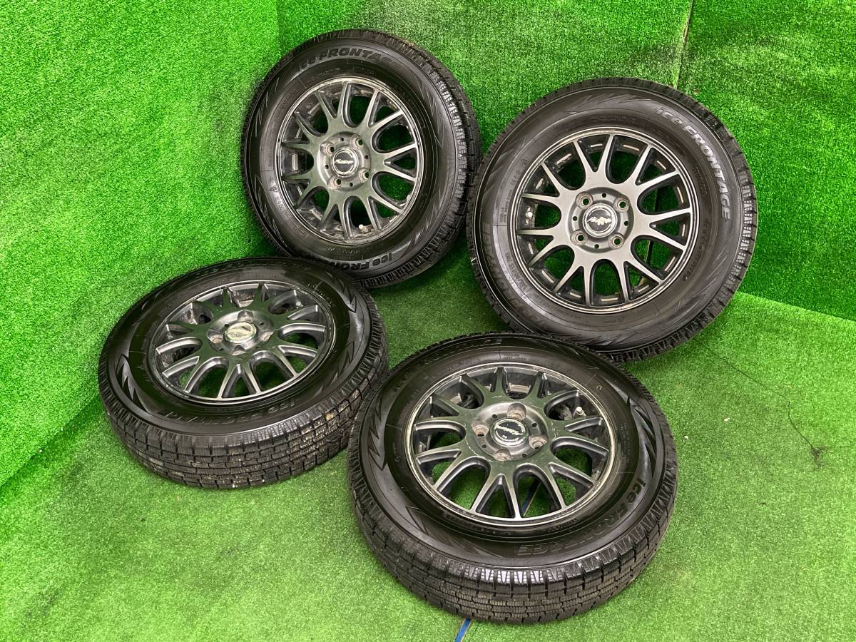 四代目145／80R13 20年製 ice FRONTAGE 145/80R13 Mistiere 13×4J OFF43 4H PCD100 売切