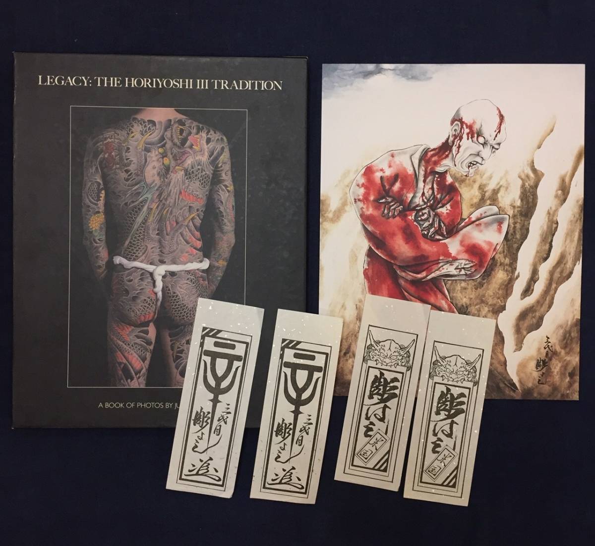 三代目彫よし 生首図聚［刺青］ 三代目彫よし 『生首図聚』直筆画署名入 『LEGACY:THE HORIYOSHI Ⅲ